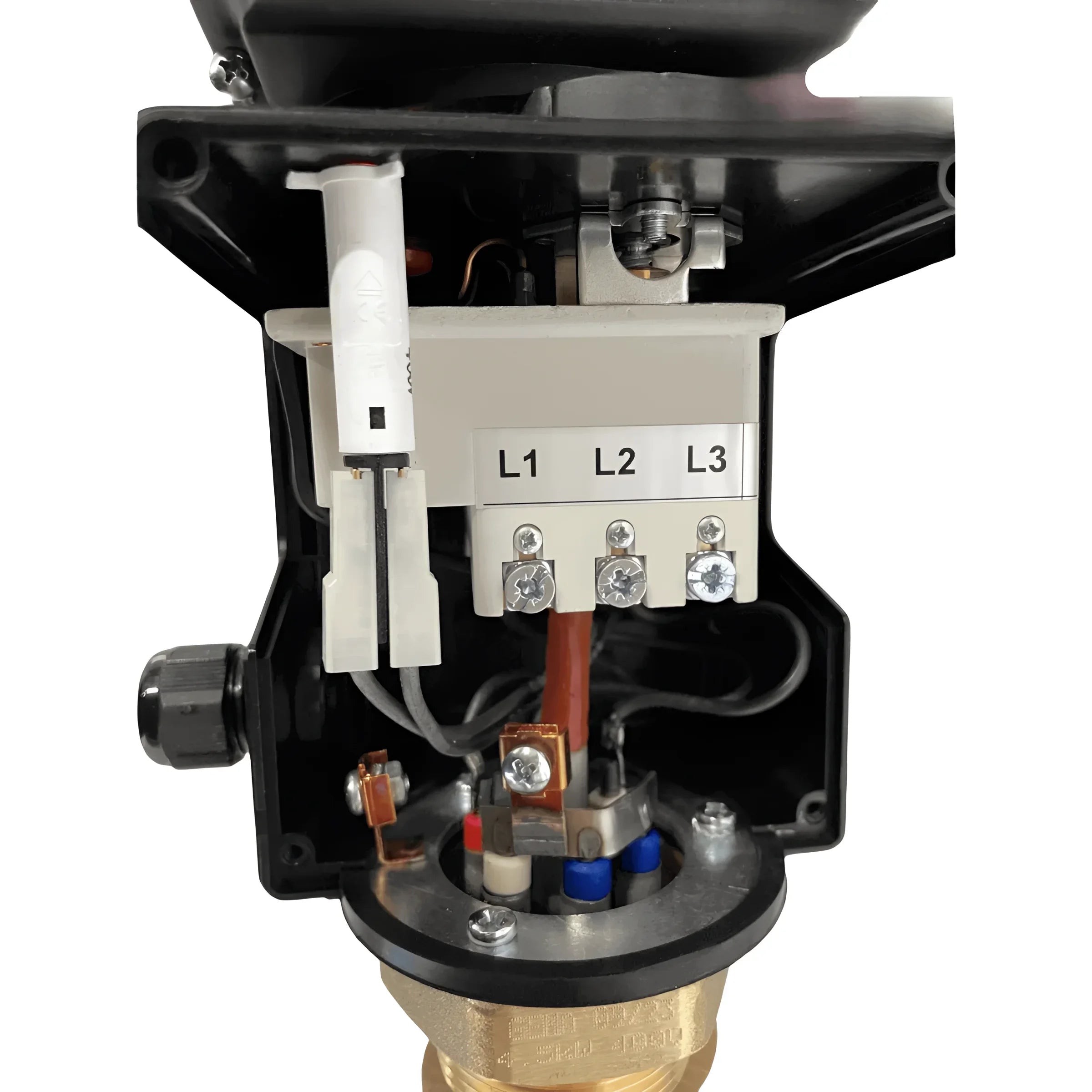 Elektrische Anschlussbox für Heizstab Heizpatrone 6 kW AG 1 ½“ Notheizung PV geeignet