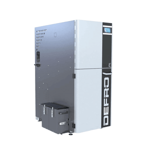 Defro Epsilon F Pelletkessel 25 kW mit autom. WT-Reinigung und Ascheaustragung.