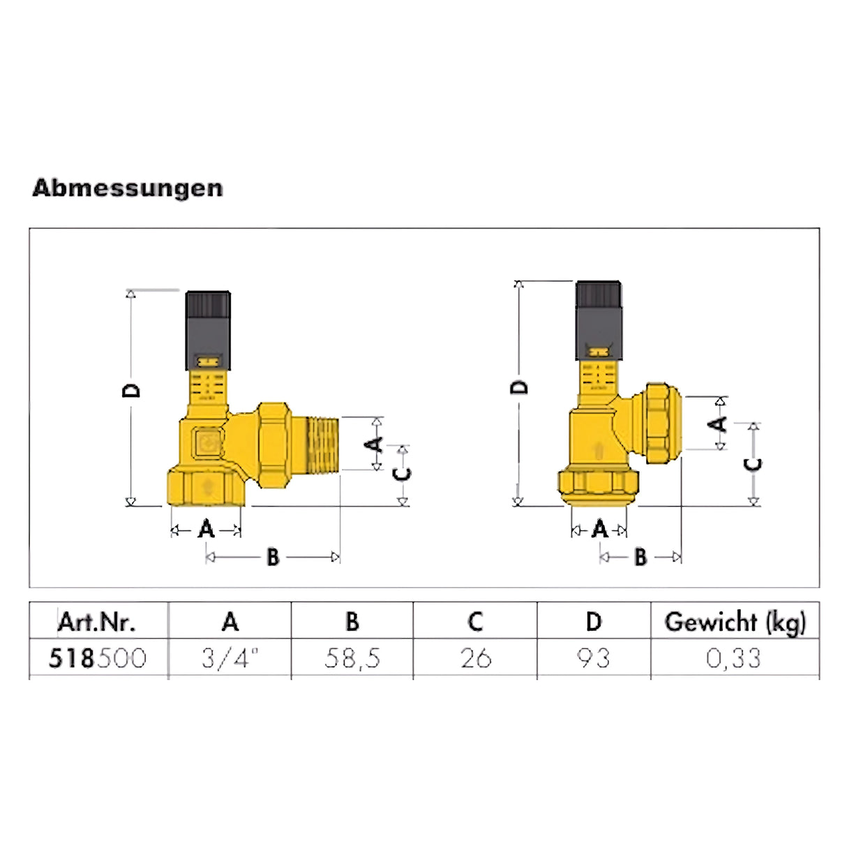 Állítható nyomáskülönbség-csökkentő szelep fokozatskálával