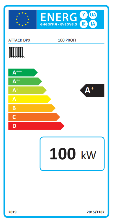 Faelgázosító kazán Attack DPX 100 Profi 100 kW hasábfa