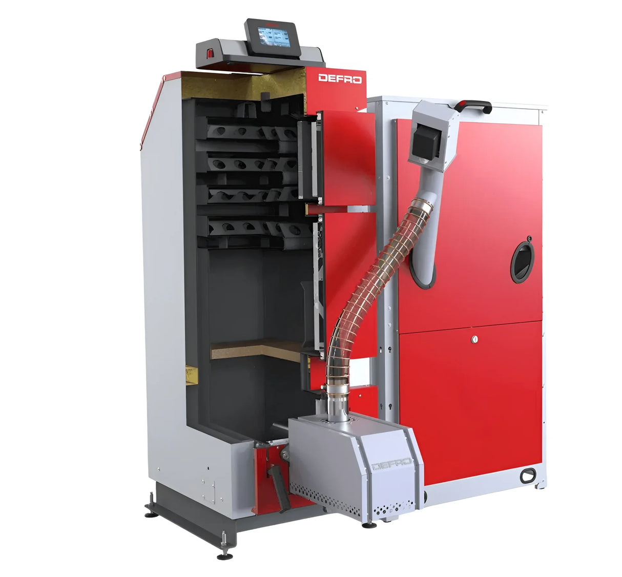 Defro Komfort Ekopell 14 kW plus Pufferspeicher.