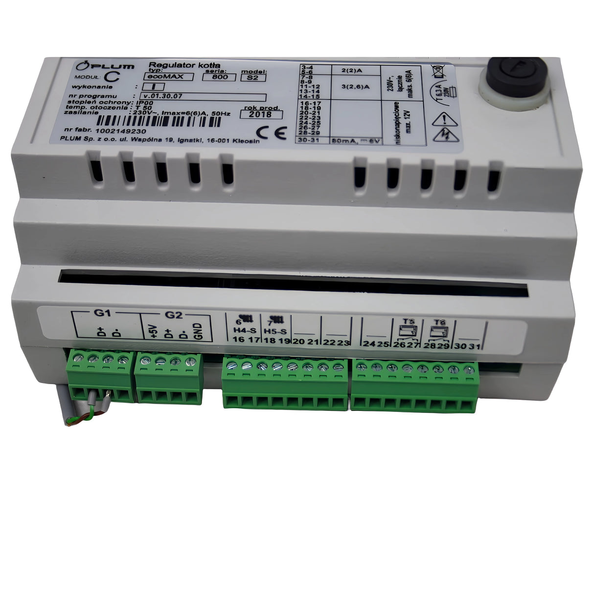 Módulo de extensão C para controle de gema