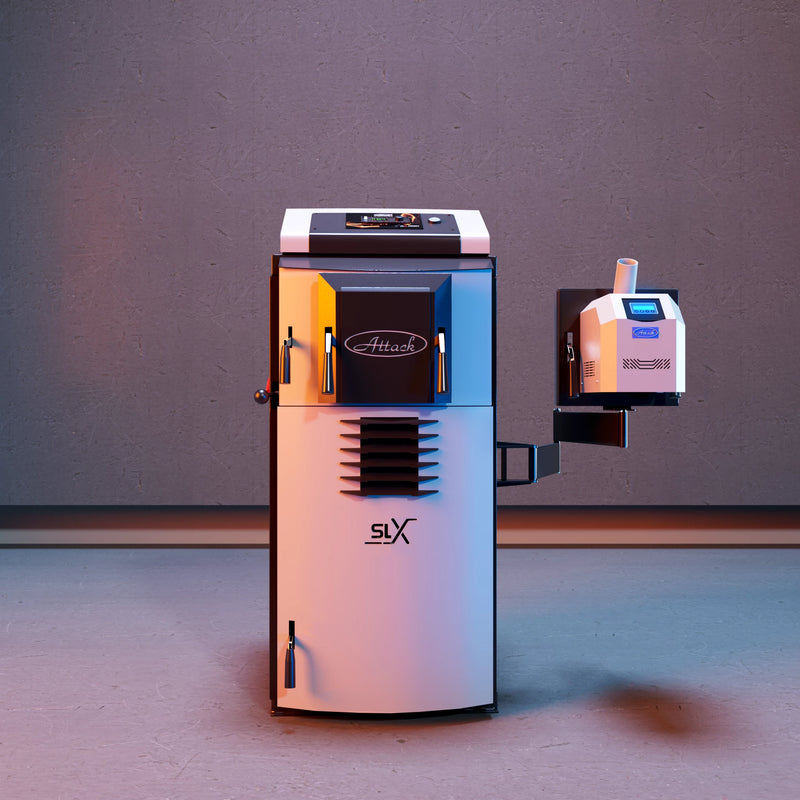 Attack SLX Combi 25 kW kombinált kazán fa és pellet kazánhoz – hatékonyság