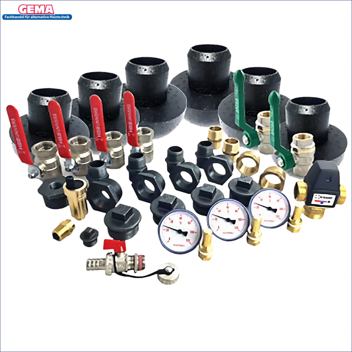 Assorted Plumbing Fittings für Atmos Holzvergaserkessel Komplettpaket mit Pufferspeicher