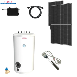 Solaranlage zur Warmwasserbereitung.