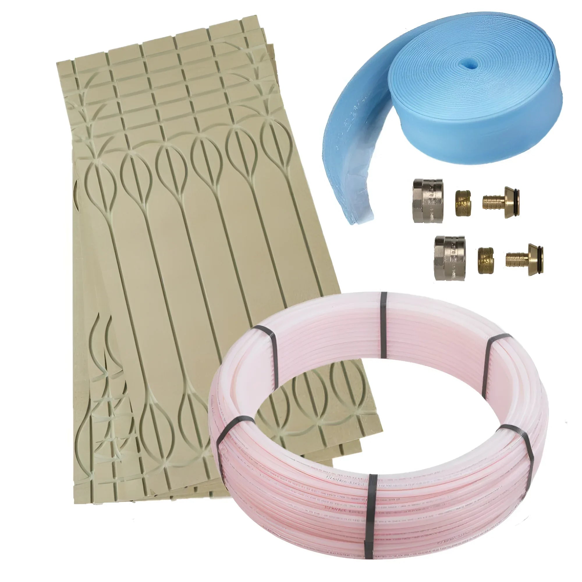 Öko Floor Flächenheizsystem Komplettset: Heizungsmatten, Schläuche, Fittings für Altbausanierung 🏡💧