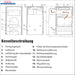 Technische Zeichnung des Vergaserkessels Rojek KTP mit Beschriftungen und Funktionen ✍️🔧. Analyse der Kesselbestandteile.