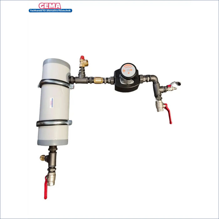 Gema Anschlusspaket für Heizmodul mit Hocheffizienzpumpe und Anschlüssen 🔧💧 für nahtlose Integration in Heizungsanlagen.