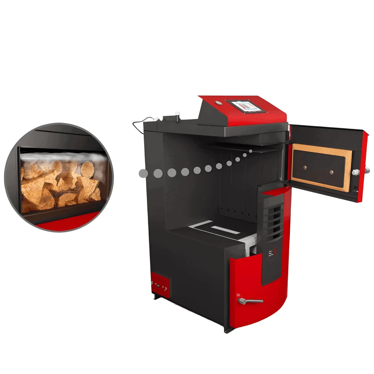 Holzvergaserkessel Attack SLX Profi 40 kW – Effiziente Holzheizung - GEMA Shop
