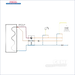 Plumbing diagram für HydroKit für Warmwasserzirkulation LK 551 HWC 3/4