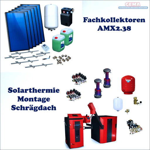 Solarthermie- und Heizsystemkomponenten für Komplettpaket mit Attack SLX 20 kW