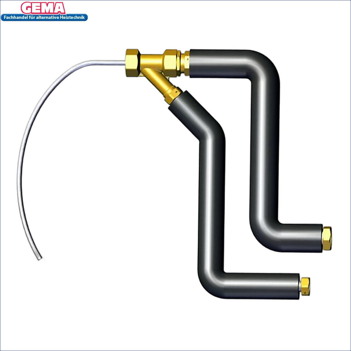 Plumbing pipes mit Brassfittings für langen Wasserleitungen im HydroKit HWC Lanzenventil