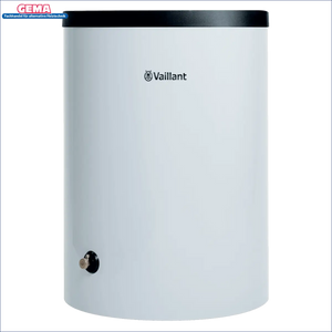 Weiße zylindrische Wassererwärmer für die Vaillant uniSTOR plus VIH R 120/6 B