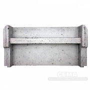 Viadrus U32 Schamottstein Mitte hinten - GEMA Shop